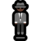Man in Business Suit Levitating - Black emoji on Microsoft
